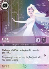 Elsa - Gloves Off - 19/P1 - EN2 (Alternate Art) Disney 100